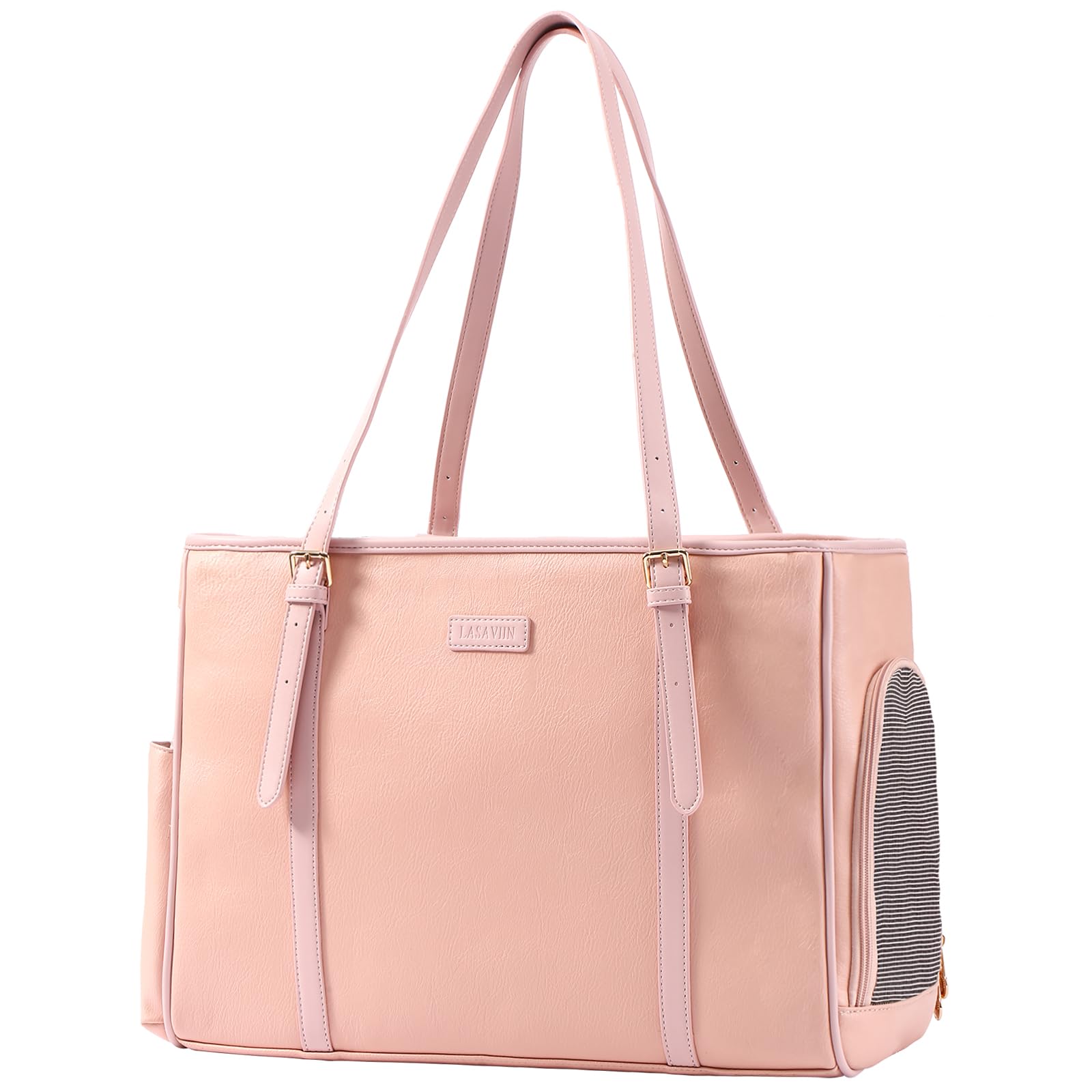 Amazon.com : Lasaviin Fashion Dog Purse Pet Carrier Leather Bag